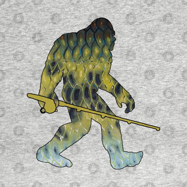 Bigfoot Bass Fishing by  The best hard hat stickers 